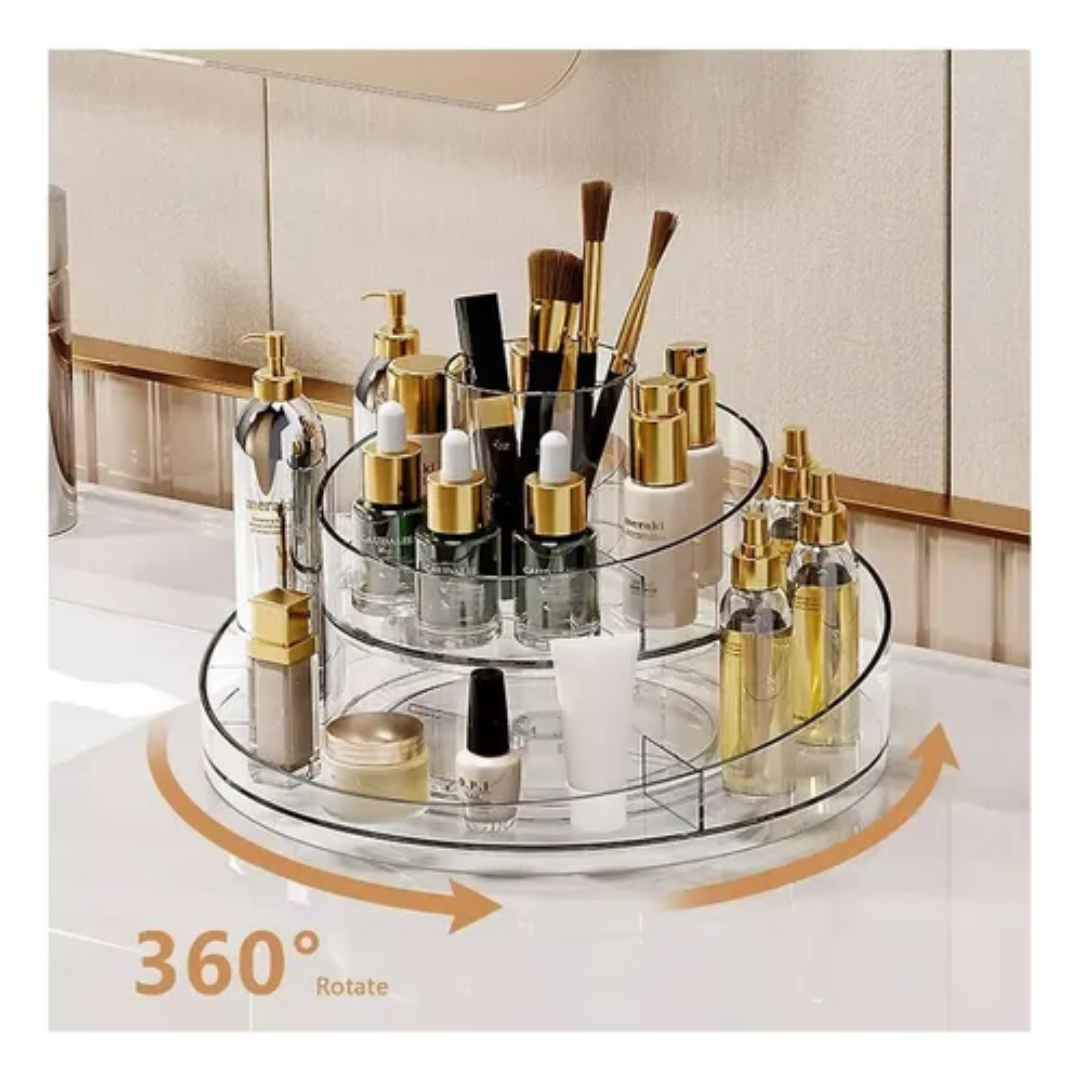 ORGANIZADOR DE MAQUILLAJE GIRATORIO